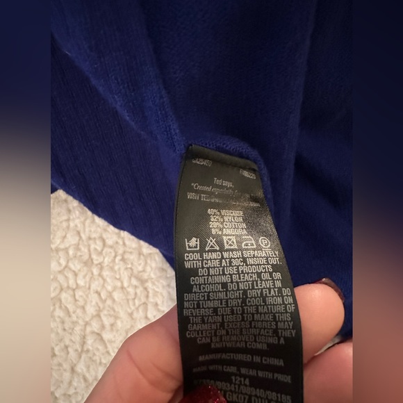 Ted Baker London Royal Blue Cardigan size 4 - Picture 3 of 3